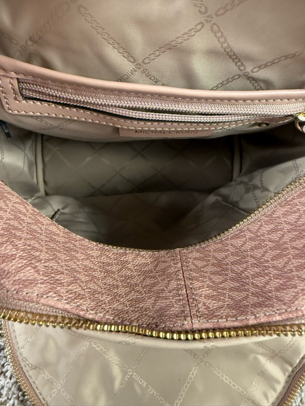 Michael Kors Rhea Medium Color-Block Logo Backpack - Picture 5 of 7